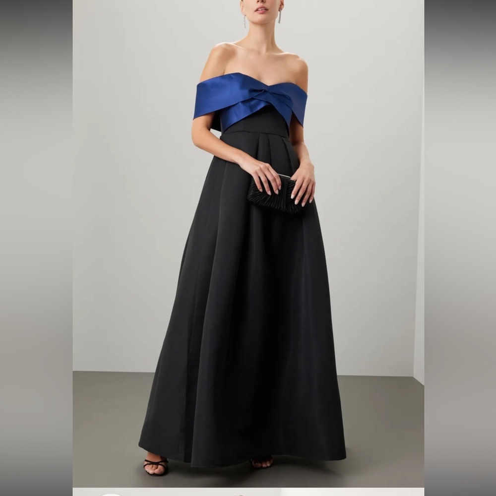 New - Sachin + Babi Kelli Gown Royal Blue and Black 8 Dress - Picture 3 of 10